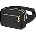 Funito Fanny Packs for Women,Fashionable Crossbody Belt Bags Waist Pack for Teen Girls,Bum Hip Bag for Travel Hiking Cycling Running,Easy Carry Any Phone,Wallet