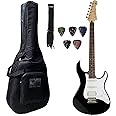 Yamaha Electric Guitar Pacifica PAC012 With Gig Bag; Belt & Plectrums Combo Pack (BK)