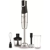 Moulinex Powelix Life DD95HD Arm Blender 1200 W, Durable Blades, 2 Textures Masher Attachment, Ergonomic Speed Selector, Dish