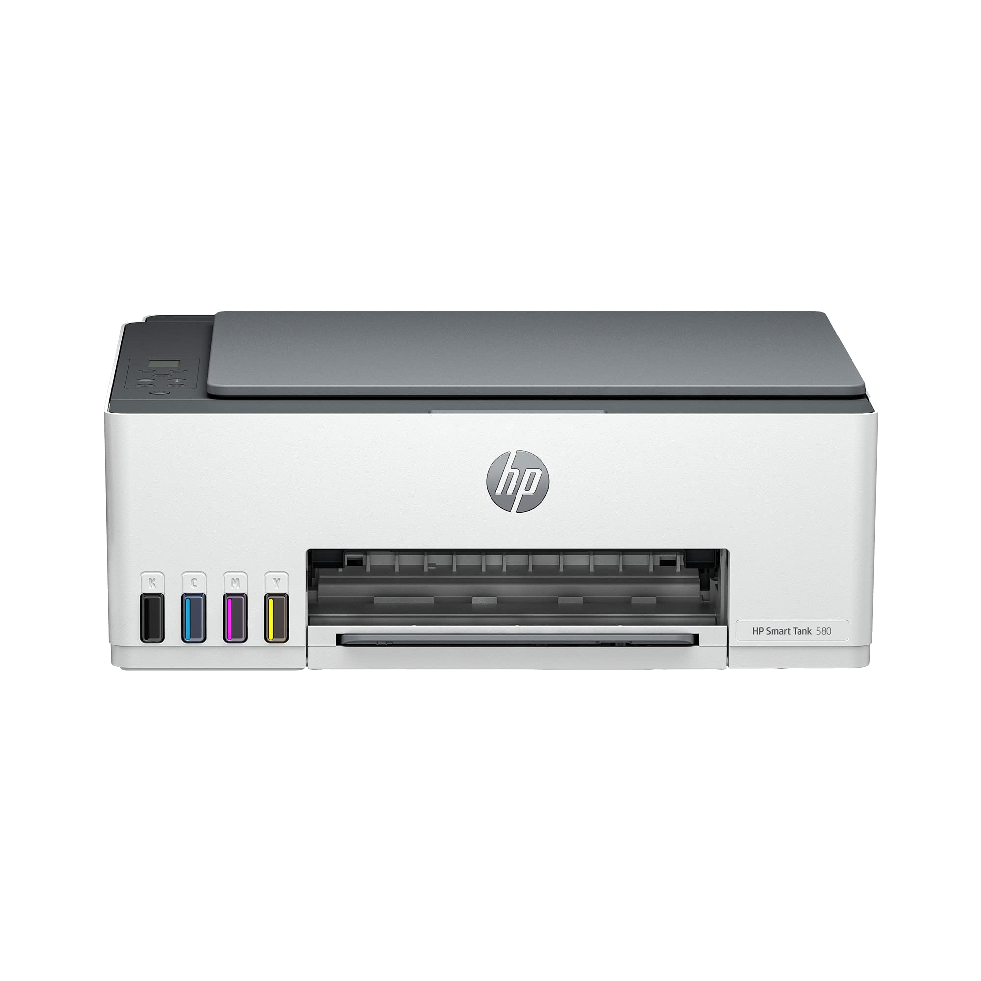 HP Smart Tank 580 All-in-one WiFi Colour Printer with 1 Extra Black Ink Bottle (Upto 12000 Black and 6000 Colour Prints) & 1 