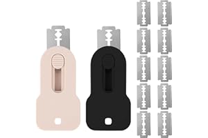 Penitue 2pz Utensili per Segnare l'Impasto Del Pane, Strumento Magnetico Segnare Il Lievito Madre con 10 Lame di Rasoio Segnapasta Estraibile in Acciaio Inossidabile per Forniture La Produzione Pane