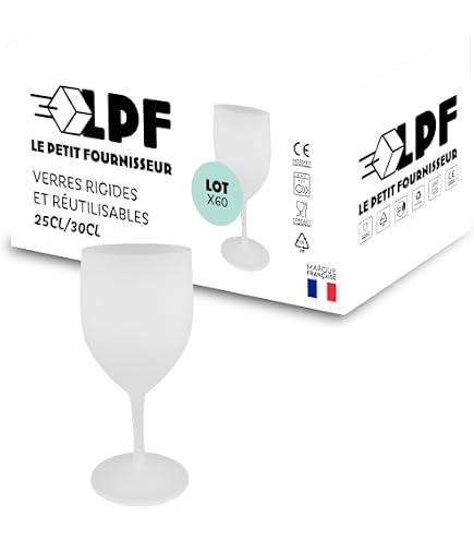 COM-FOUR® 16x Verres à Vin Réutilisables - Verres à Vin En