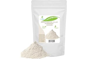 ETC COSMETIC`S Poudre d'argile bentonite - 200 gr - Masques pour le visage, masques pour le corps, masques pour les cheveux, peelings et gommages doux, fabrication de savons, anti-âge et raffermissement de la peau