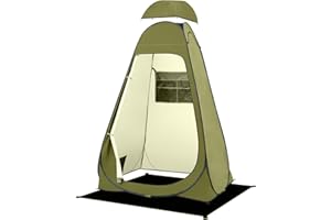 BRIAN & DANY Tente de Douche Pop Up Portable avec Abri Pluie et Fenêtres, Tente de Camping Toilette pour Randonnée, Plage, UPF 50+ et Imperméable, 120 x 120 x 190 cm