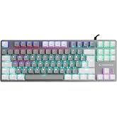 Rampage SNUG K14 Gri/Beyaz RED SWITCH Rainbow TKL Mekanik Gaming Oyuncu Klavye