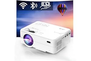 Proiettore Wifi Bluetooth, Artlii Enjoy2 Proiettore Portatile Supporta 1080P, Schermo Massimo 300" per Home Cinema, Videoproiettori Compatibile con Smartphone/iOS/Android/PC/TV Stick