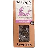 Tea Pigs Jasmine Pearls Tea Bags Made with Whole Leaves, Pack of 15