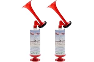 APIELE 2pcs Mini Loud Handheld Air Horn Hupen Gas Tröte Pump Signalhorn,Luftdruck-Fanfare Air Horn,Hand Air Horn für Kinder Geburtstagsparty,Bootfahren