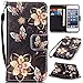 Produktbild für Apple iPod Touch 5/Touch 6 Hülle Blume Premium PU Leder Schutzhülle Bookstyle Tasche Schale Case mit Standfunktion(+Outdoor Kompass Schlüsselanhänge)#QX