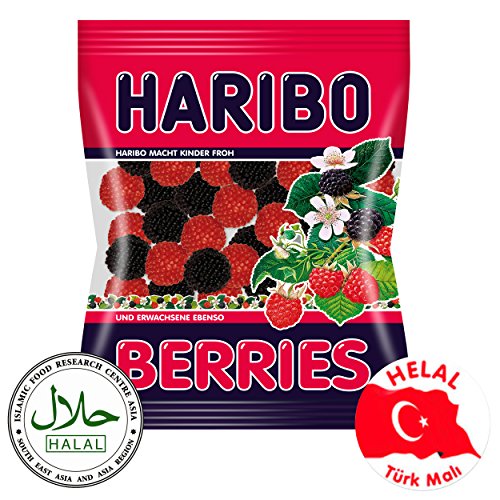 Haribo Berries, Gummibärchen, Weingummi, Fruchtgummi, Helal / Halal, 100g Haribo Berries, Gummibärchen, Weingummi, Fruchtgummi, Helal / Halal, 100g