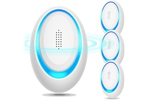 GBARAN Ultraschall Schädlingsbekämpfer 4 Stück, Mäuseabwehr Ultraschall Elektrisch Insekten Mäuse Repellent, Mausefalle Effiziente Abwehr von Ratten, Mücken, Mäusen, Kakerlaken