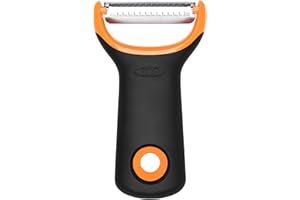 OXO Good Grips Julienne Prep Peeler – Sharp Stainless Steel Blades for Vegetables – Compact Y-Shaped Design – Non-Slip Handle – Rustproof & Dishwasher Safe – Easy Julienne Slicer