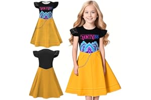 Rzfbeeok Girls Pop Singers New Star Dress up Kids Christmas Casual Party Soft Cos Dresses