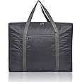 Amazon Brand - Solimo Parachute Jumbo Underbed Rectangular Storage Bag with Zipper and Handle (Grey, Standard size)