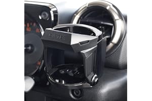 LITTLEMOLE Support de tasse de voiture pour grille d'aération de voiture, support de bouteille réglable pour café, eau, jus, thé