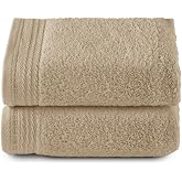 Top Towel - Premium - Large Bath Towels - Bath Towels -2 Hand Towels -50 x 100 cm - 100% Cotton - 600 g - Camel