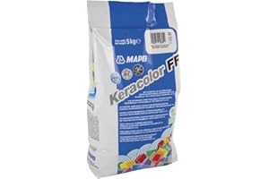 Mapei keracolor grigio cemento 113 FF- Malta cementizia ad alte prestazioni, idrorepellente, per la stuccatura di fughe fino a 6 mm. confezione da kg 5,00.