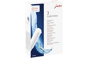 JURA original - CLARIS White Filterpatrone gegen Kalkablagerungen - TÜV-zertifizierte Hygiene - 3er-Pack - 68739