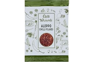 CHILLI WIZARDS Dried Chilli - Genuine Syrian Aleppo Pepper Chilli Flakes 100g (pul Biber)