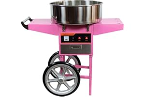 GT CATERING Machine barbe à papa professionnelle avec chariot