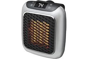 DEEDLITE Heatflash Svedese,Riscaldatore Plug-In a Basso Consumo Energetico Per Uso Domestico, Compatto e Portatile, Con Riscaldamento Rapido In 3 Secondi e Display Digitale Lcd.