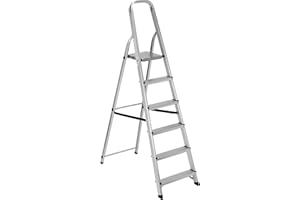 Linea Garden Friend Scala Alluminio Everest 6 gradini per Uso Domestico e bricolage Portata Max 150 kg