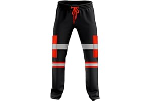 MYMIXTRENDZ Mens Hi Vis High Visibility Two Tone Jogging Trousers Bottoms Reflective Tape Cuffed Workwear Joggers