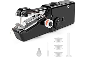 DAGOSH Mini Sewing Machine, Handheld Portable Mini Sweing Machine, Handy Stitch Easy Home Sewing Machine, Miniature Sewing Machine Electric Cordless Mini Sweing Machine Quick Stitching Clothing DIY
