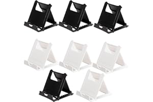 LMOGWL Pack de 8 pièces Pliable Support de téléphone Portable Universel Angle réglable Support de téléphone Portable Portable Bureau de Poche 6-11 Pouces Tablette Support Compatible avec Smartphone