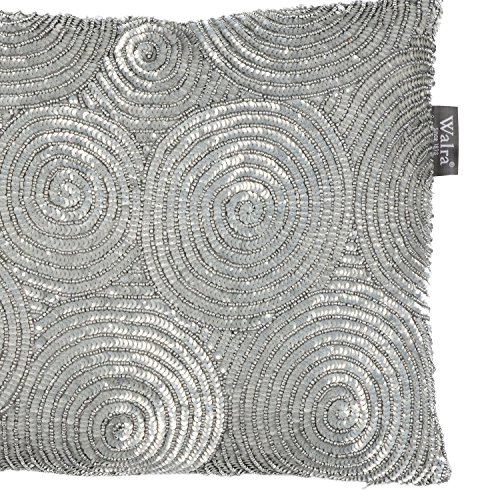 Kissen Dante 30×50 cm grau – Dekokissen Zierkissen Heimtextilien Deko Kissen Kussen - 2