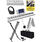 Midex PLX-100WH-ST Taşınabilir Dijital Piyano Tuş Hassasiyetli 88 Tuş Bluetooth Şarjlı (STAND Sustain Kulaklık &Ccedil;anta Metod)