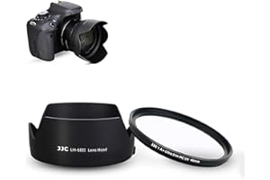 JJC Pare-Soleil et Filtre UV pour Objectif Canon EF 50 mm f/1.8 STM Remplace Canon ES-68