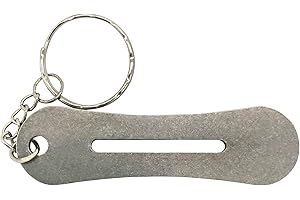 TOMSTRAD Metall-Schlüsseldreher und Greifgerät im Taschenformat (Arthritis und Mobilitätshilfe) (Werkzeug, Schlüsselanhänger und Kette – 1 Stück)