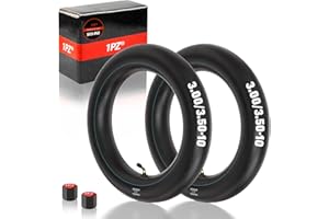 1PZ S03-IN2 2X Cámaras de Aire 3.00/3.50-10 con válvula doblada para Vespa Scooter Ciclomotor, Cámara Reforzada para Neumáticos de 3.00-10 3.50-10 Rueda de 10 Pulgadas