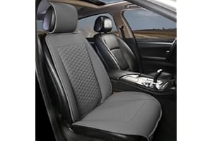 Black Panther Funda Asiento Coche Delantero, Protector Asiento Coche, Fundas Asientos Coche Compatible con 95% de automóviles (1 Pieza Gris)