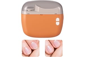 NATWO Electric Nail Clipper, Grinder File Rechargeable Quiet Machine, Automatic Electric Nail Clipper Polisher for Kids Seniors Baby Men Women (Press Both Buttons Simultaneously to Power on)