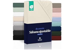 Dreamzie Sabanas 150 x 200 – Bonete 35 cm – Microfibra Suave – para Colchones Gruesos – Certificado Oeko-Tex – Beige