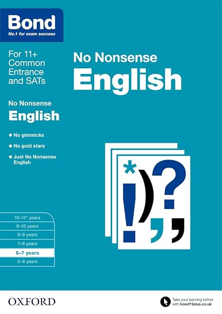 Portada de Bond: English: No Nonsense: 6-7 years