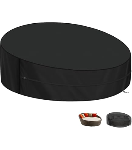 KEKAFU Dag Bed Cover Waterdicht, Ronde Dagbed Cover 2m/2,1m/2,5m