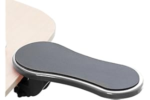 Jyuha Jeciy-uk Tappetino per mouse con bracciolo regolabile, regolabile, supporto per mouse girevole, poggiapolsi da scrivania, estensione per mano e spalle
