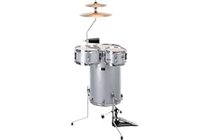 XDrum Club Drumset Cocktail Batterie (incl. cymbales, cowbell, baguettes et clé d’accordage) Silver Sparkle