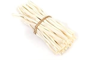 duoyif Bastoncini Di Legno Per Artigianato Bastoncino Di Legno Naturale Stecco Legno Per Lavori In Legno Progetti Artistici Modelli Architettonici 20cm Diametro 0.5-1.2cm 50pcs (Bianco)