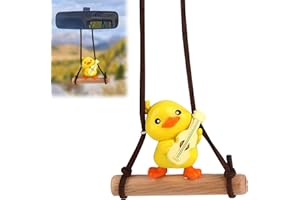QEHYUELEFU Swinging Duck Car Hanging Ornament, Cute Car Accessories, Flying Duck Car Interior Hanging Accessories, Cute Duck Car Rearview Mirror Pendant, funny car accessories, Home Decor Gifts For Men Women