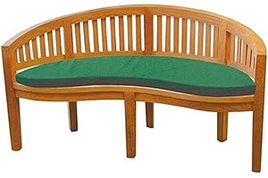 BURI Seat Cushion Bench Cushion for Banana Bench 140 x 55 cm Banana Bench Green Bench Cushion Outdoor Seat Cushion Bench Cushion for Garden Bench Cushion Seat Cushions Garden Furniture Garden Bench