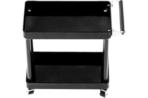 Haowecib Carro De Herramientas, Organizadores De Herramientas Duraderos Compatibles, Rendimiento Duradero De Metal, Fácil De Montar para Garaje De Taller para Accesorios RC(Negro)