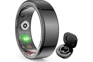 FINDTIME Smart Ring Fitnessring Android iOS Schrittzähler Smartringe für Herren Smartringe für Damen Gold Silber Fitness Ring Pulsmesser Sleep Tracker Aktivitätstracker Smartring Fitness Tracker Ring
