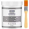 Waterproof Insulation Sealant, Jaysuing Invisible Waterproof Agent with Brush, Transparent Coating Tile Trapping Repair Wall Mending Agent for Home Roof Bathroom (300g)