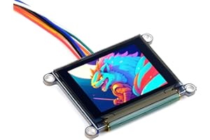 Coolwell 1.27 Inch RGB OLED Module for Raspberry Pi/Arduino/STM32 128×96 Display 262K Colors Onboard Driver SSD1351 SPI Interface