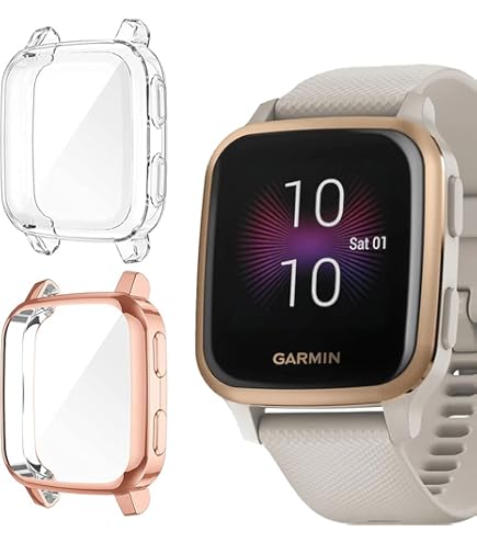 Funrae Verre Trempé Compatible Avec Garmin Venu Sq Music/Venu