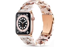 Upeak Pasek z żywicy, kompatybilny z Apple Watch 41 mm, 40 mm, 38 mm, 45 mm, 44 mm, 42 mm, lekki zamiennik paska do zegarka Apple Watch serii 8, 7, 6, 5, 4, 3, 2, 1, SE2, SE